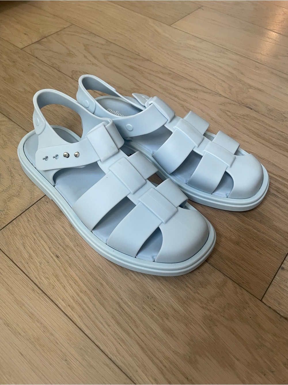 Melissa Blue Jelly Fisherman Sandals